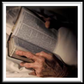 Mildred's Hands, Bible Opened 