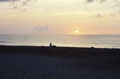 Woman and Dog,Sunrise #013
