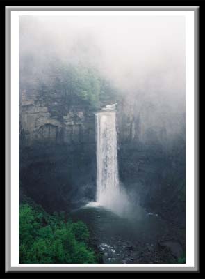 050 Taughannauck Falls in Fog & Mist, Taughannauck State Park, Trumansburg, New York